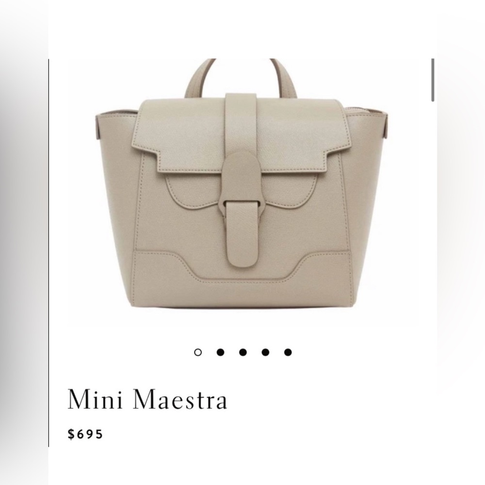 Mini Maestra Pebbled Leather - Color: sand